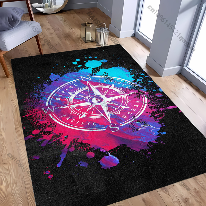 Home Textiles Designer - Alfombra con diseño de brújula para