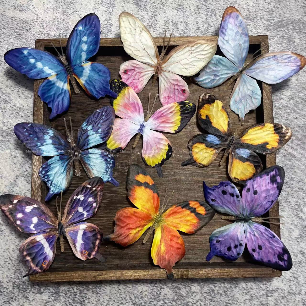 Home Textiles Designer - 9 Mariposas Biónicas Grandes, Mariposas Artificiales,