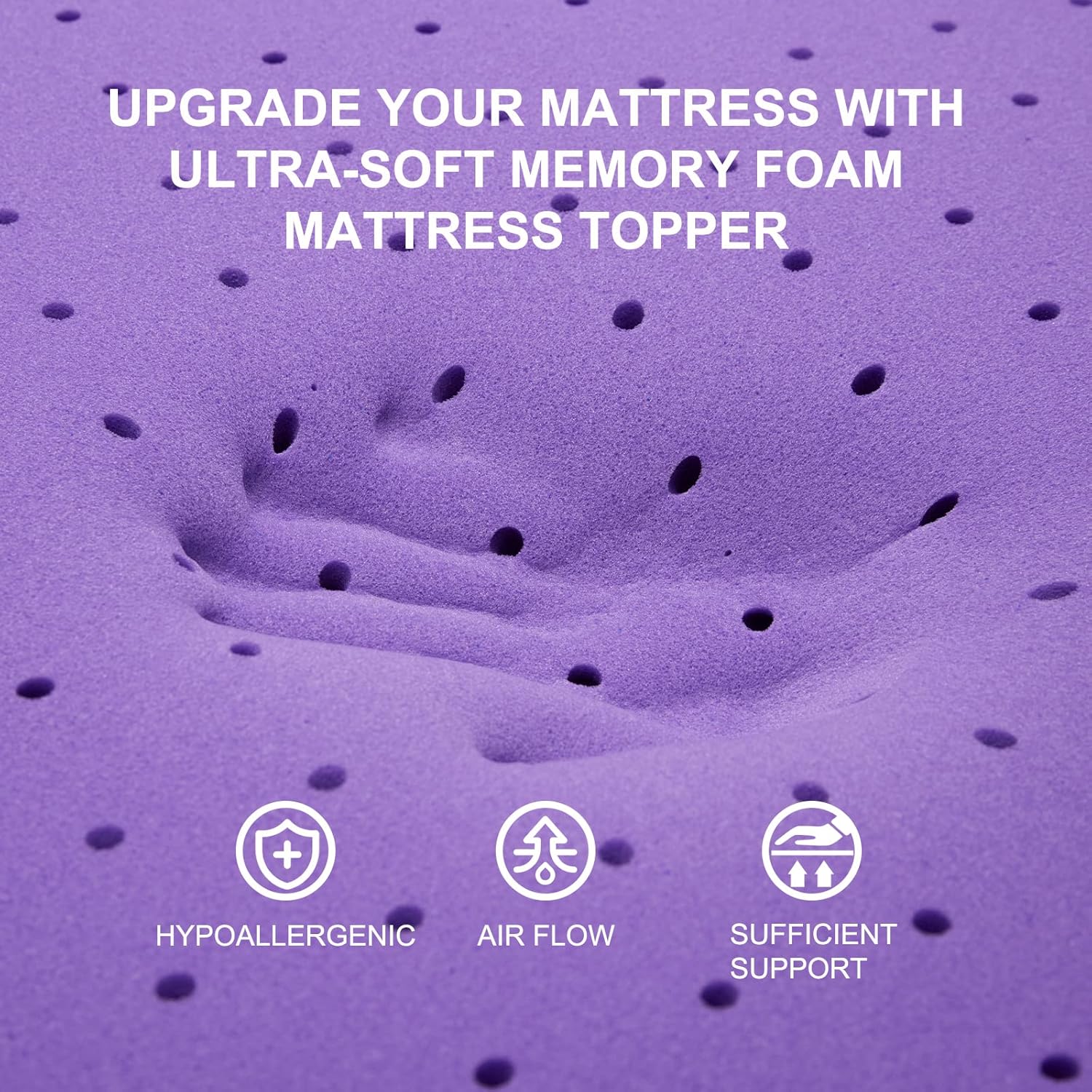 Cubrecolchón de Espuma Viscoel - Memory Foam Topper reseña y precio