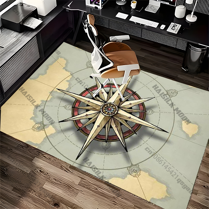 Alfombra con diseño de brújula - Home Textiles Designer reseña y precio