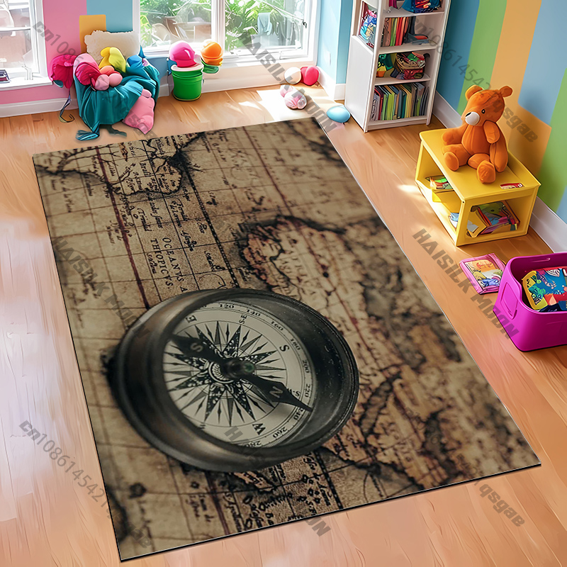 Alfombra con diseño de brújula - Home Textiles Designer reseña y precio