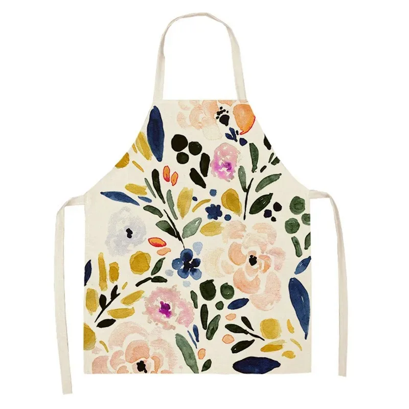 Delantal de lino con flores de - Linum Home Textiles reseña y precio
