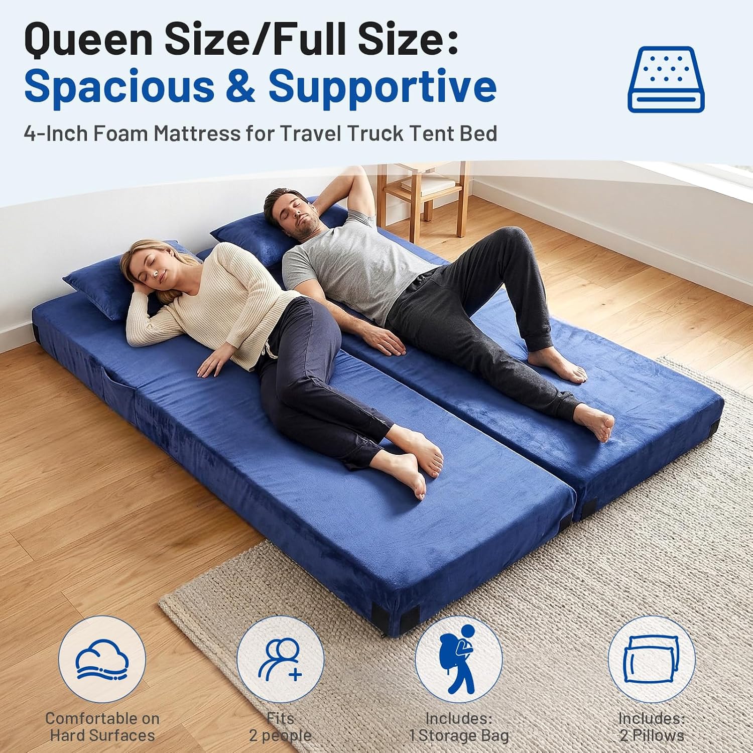 Colchón de espuma viscoelástic - Memory Foam Topper reseña y precio