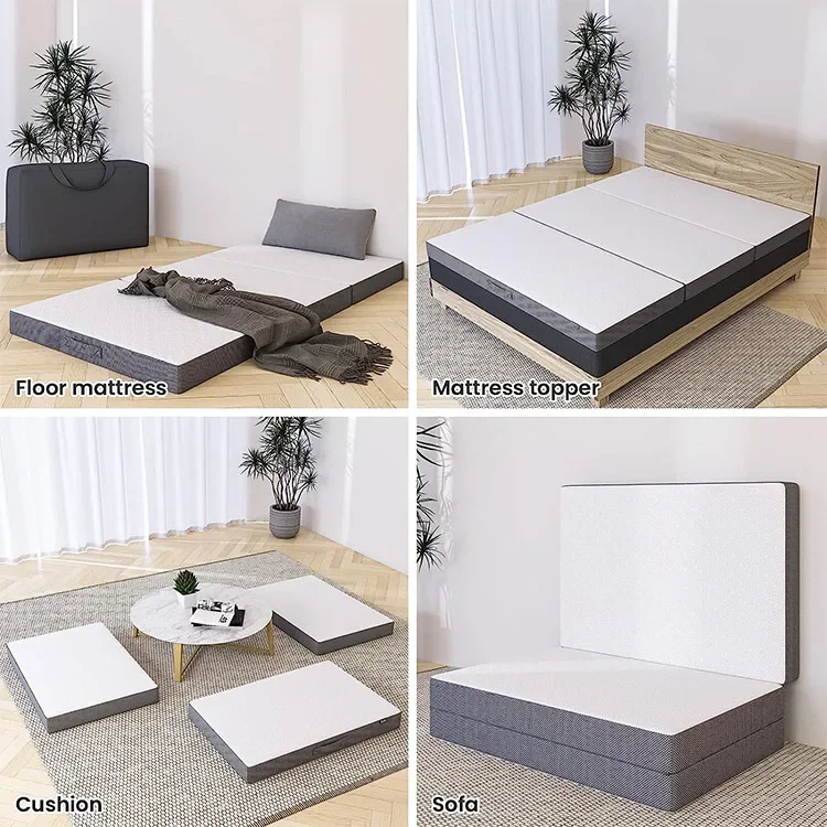 Colchón Portátil Plegable de E - Memory Foam Topper reseña y precio