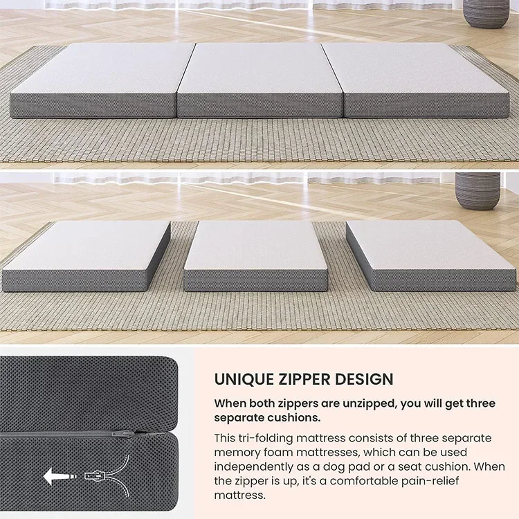 Colchón Portátil Plegable de E - Memory Foam Topper reseña y precio