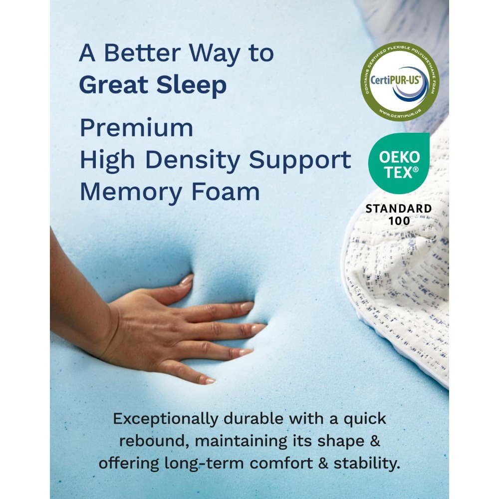 Cubrecolchón de Espuma Viscoel - Memory Foam Topper reseña y precio